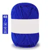 Algodón Leche de 4 hebras Amigable con la Piel Algodón Peinado Tejido a Mano DIY Hilo para Bebé Chaleco Sombrero Bufanda Ropa de Abrigo Lana de Grosor Medio Bola de Lana