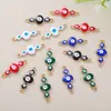 Nuevos accesorios de aleación Ojo del Diablo fabricantes al por mayor accesorios de moda para ropa accesorios de conexión de doble colgante DIY