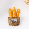 Simulação de produção de fábrica grande brincadeira de comida baguete tomate tomate resina criativa acessórios joias DIY