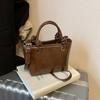 Bolsas para Mujer, Bolsas para Mujer, Bolsos Cubo Portátiles Estilo Retro, Nuevo Estilo de Invierno para Mujer, Bolsos de Hombro Simples y Versátiles, Bolsos para Mujer para el Trabajo y el Viaje