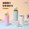 Nueva taza creativa para cold brew de boca pequeña, recipiente transparente para té, aislamiento de doble capa de acero inoxidable, taza deportiva portátil para exteriores
