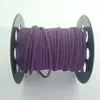 Corda de Veludo Coreano 2,5mm, Corda de Pele de Veado, Corda de Camurça, Corda de Couro Sintético Veludado Dupla Face, Corda para Tecelagem de Colares e Pulseiras DIY