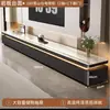 Mueble de TV de doble capa de madera maciza para sala de estar, nuevo modelo 2026, combinación moderna y simple de mesa de café y mueble de TV para apartamento pequeño