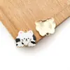 1 Pingente de Gato Esmaltado em Liga 18x16mm Acessório de Joia DIY em Liga Estilo Coreano Pingente Fofo Feito à Mão