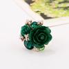 Anel Ajustável Personalizado de Resina Rosa Doce Nova Moda Anel Estilo Étnico Aliexpress Atacado