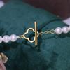Accesorios de bricolaje S925 plata esterlina collar simple hebilla perla pulsera suéter cadena otbuckle pulsera de cuentas conexión hebilla de plata