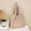 Bolsa de Lona Bordada con Letra Simple para Mujer, Bolso de Mano Nuevo de Nylon Ligero de Gran Capacidad, Bolso de Moda para el Trabajo
