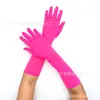 Guantes de Seda de Leche Elásticos de 43 cm para Actuación en Escenario Accesorios de Fiesta de Maquillaje de Halloween Guantes de Vestir