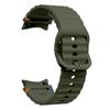Correa de silicona con hebilla de color y puntada ondulada para Samsung Galaxy Watch7/FE watch654