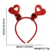 Decoraciones para Fiesta de Solteros del Día de San Valentín Europeo y Americano Diadema de Corazón de Amor Accesorios para Fotos Diadema Xoxo Accesorios para la Cabeza