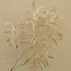 Material de Balde de Ano Novo 2025 Véspera de Ano Novo Fruta Vermelha Folha de Ouro Folha de Ginkgo Folha de Leque Tamanho do Leque Leque Redondo Costas de Tartaruga Dourado