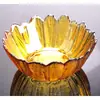 Fabricante 20000 vidro transparente sem chumbo doméstico Diário louça tigela pequena amarela para salada de frutas