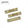 YuenZ DIY acessórios de joias de liga retrô atacado placa dupla para pendurar conector LOVE 26 * 6MM S249