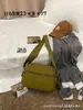 2025 Jierangshi Nuevo Estilo Coreano Color Macarrón Bolsa de Tela de Nylon Moda Hombro Cruzado Versátil Bolso Cuadrado Pequeño