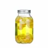 Frasco de Masón Grande de 32 oz Botella de Vino Espumoso Marinado Frasco de Miel Botella de Salsa Sellada Frasco de Masón para Bebidas y Jugos de Frutas Punto