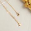 Explosiones perla nácar cadena clavícula color retro chapado en cobre oro real 18K temperamento alta gama negocio amor collar