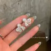 2026 Nuevos Pendientes de Moda Coreanos Tendencia Popular en Redes Sociales Pendientes de Nicho Versátiles Venta al por Mayor Forma de Corazón Lazo