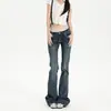 Jeans de Campana de Tiro Bajo Estilo Retro Americano para Mujer, Nuevo Estilo Primavera 2026, Corte Delgado, Favorecedor, Estilo Chica Caliente, Pantalones de Campana Largos hasta el Suelo