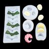 Comida Simulada Macarrão Nó de Alga Ovos Shumai Bolinhos Molde de Silicone Decoração de Bolo Fondant Argila Molde de Pinça