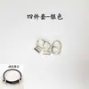 Guangzhou Gaobao hebilla de dos vías en forma de 8 hebilla ajustable cable de acero cuerda de cuero tapa de cola hebilla de nariz de cerdo de acero inoxidable juego de hebillas en forma de ocho