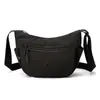 Bolsa Transversal de Ombro Único, Bolsa de Nylon Repelente à Água, Múltiplos Compartimentos, Grande Capacidade, Leve, Casual, Estilo Simples