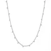 Diseño Redondo con Perlas Laterales, Perlas Pequeñas, Longitud Clavícula, Sexy, Versátil, Moderno, Elegante Collar para Mujeres en Verano, Collar que No se Desvanece