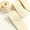 Faixa de Chapéu Canelada com Borda Ondulada Off-White com Listras Horizontais Serrilhadas Dupla Face Fita de Algodão Puro Acessório de Cabelo para Chapéu Acabamento para Roupas Acessórios Atacado