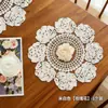 Mantel Bordado, Alfombrilla Absorbente para Encimera, Aislamiento Térmico, Base para Cafetera, Taza de Té, Jarrón, Mantel de Tela de Alta Gama, Mantel Pequeño para Mesa