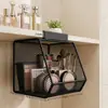 Venta Directa de Fábrica Estante de Almacenamiento Colgante Frontal de Espejo Estante de Almacenamiento de Cosméticos Organizador de Tocador de Baño Estante de Almacenamiento de Maquillaje