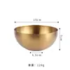 Tazón de Acero Inoxidable Estilo Coreano para Ensalada Comercial Coreano para el Hogar de una Sola Capa para Fideos Fríos Tazón para Arroz Mixto de Tienda de Barbacoa Tazón para Cocinar Frutas