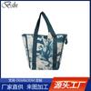 Bolsos de Mano de Moda con Estampado de Plantas Europeas y Americanas, Bolsos de Hombro de Lona Casuales y Versátiles, Bolsos Tote, Bolsas de Compras de Gran Capacidad