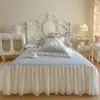 Saia de Cama Floral AB Estampada de Algodão Nova para Primavera/Verão 2026 Saia de Cama Peça Única