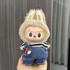 Solo Ropa Adecuada para la Moda Labu Ropa Universal para Bebé Colgante de Muñeco de Peluche de 17cm Traje de Falda de Tela de Tirar Sentada