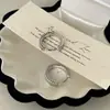 Brincos Básicos de Prata de Lei S925 em Formato de Fita com Design Único, Estilo Coreano, Simples e Modernos, Estilo Minimalista Ins
