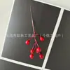 Atacado de fabricante transfronteiriço de frutas vermelhas artificiais, frutos de azevinho da sorte, decorações festivas de Natal e Ano Novo para casa