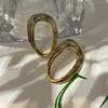 Q Otoño Nueva Moda Elegantes Intelectuales Elegantes Diseño Simple Pendientes Geométricos Nicho Marca de Moda Aguja 95 Femenino F4-7