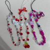 Cadena para Teléfono Móvil de Cuentas Nueva 2024 Colgante de Moño Lindo Joyería Colgante CCD de Cámara Cadena Colgante para Mochila de Mujer