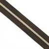 No. 3 y No. Cremallera de 5 Dientes de Nylon Plateados con Electrochapado en Oro Claro, Hecha a Medida por el Fabricante para Bolsos, Ropa y Textiles del Hogar