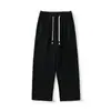 Calça Casual Masculina Tendência Nova Primavera e Outono, Corte Solto, Listras Degradê, Calça Jogger Esportiva Reta Lavada, Calça de Perna Larga