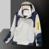 Popular Chaqueta Exterior para Hombre para Primavera y Otoño, Estilo Pareja, Impermeable, Resistente a las Arrugas, con Capucha, Corte Holgado Chaqueta de Montañismo