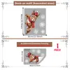 Festival de Navidad Estilo Múltiple Reno de Navidad Lindo Pegatinas para Ventana Puerta de Cristal de Escaparate Decoración del Hogar Pegatinas Electrostáticas para Vidrio
