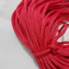Saco com cordão de corda de PP de 3 mm 4 mm corda de polipropileno cordão de puxar corda de polipropileno trançada oca corda de amarração para armazenamento retrátil