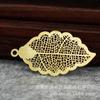 Accesorios de joyería DIY 41*22*0.3mm horquilla de hoja de borde redondo tridimensional broche marcador material de accesorios para el cabello A477