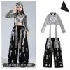 Día de Año Nuevo Danza Jazz Ropa para Niñas Hip-Hop Moderna Fresca Moda Conjunto de Baile Callejero para Niñas Disfraces de Presentación Hip-Hop para Niños