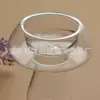Vela criativa simples moderna de homem soprando em forma de cogumelo novo artesanato para casa ornamentos de vela de vidro transparente