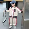 Conjunto de Otoño para Niños Estilo Coreano Chaqueta Elegante de Dos Piezas para Niños 2026 Nuevo Fresco Guapo Ropa Deportiva de Primavera y Otoño para Bebé