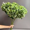 Flor de Hortensia Artificial de Tallo Único 3D Popular Transfronteriza Decoración del Hogar Atrezo Fotográfico Flor de Boda