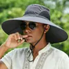 Sombrero de Sol con Ala Extra Ancha de 15 CM, Sombrero Tipo Cubeta Transpirable para Pesca, Senderismo, Actividades al Aire Libre, Protección UV