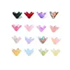 Cuentas de Flor Trompeta Estrella de Cinco Puntas de Vidrio Degradado, Cuentas de Flor de Cinco Pétalos con Agujero Central, Abalorios Sueltos para Horquillas, Pendientes, Pulseras Estilo Antiguo DIY