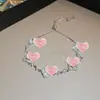 Pulsera de flor de circonita y nácar chapada en oro real de 18k, pulsera de estilo coreano ins de alta gama, joyería versátil de lujo ligero para mujer